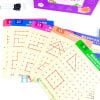 Shape dot to dot Tracing book
Learn shapes with this tracing book
From simple shapes to mixed shapes and full icon