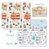 Baby foldable play  groval mat - London/car track