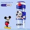 Disney Mickey children's water cup with straw cute boy  girl New summer cup for kindergarten grade 1-3