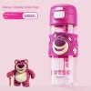 Disney Lotso children's water cup with straw cute boy  girl New summer cup for kindergarten grade 1-3