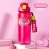 Disney Toy story strawberry bear Tritan 820ml straw water bottle