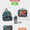 SMIGGLE Teeny Tiny Plush Backpack kg 1-2 dinosaur set of 3 pieces bag+lunch box+bottle