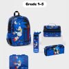SMIGGLE Sonic primary school grade 1-4 set of 5 pieces backpacks+ lunch bag +lunch box + water bottle+ pencil case