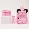 Smiggle Minnie Mouse 4 Piece Classic Bundle bag/ lunch bag / lunch box / water bottle