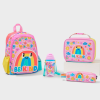 Smiggle happy Junior kg 3 /grade 1set of 4 pieces/ bag+lunch box+ water bottle + lunch bag