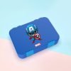 Captain American Uv print Bento high quality Bpa free leak proof blue lunch box 740 ml