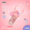 Smiggle swan Bpa free bottle 400ml with straw