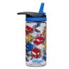 Smiggle Cars Bpa free bottle 440ml with straw