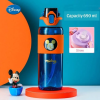 Disney Mickey orange water bottle direct drink /Straw drink