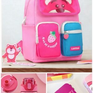 Disney Lotso strawberry bear set backpack age 3-5 years / kg1-kg2